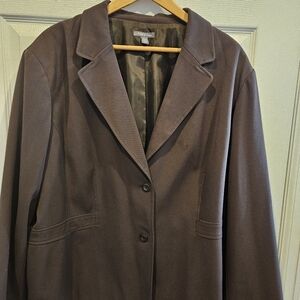 Women's Apt.9 Blazer Plus Size 24W Chocolate Brown
